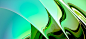 abstract color 3D blue glossy chrome curves movement