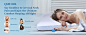 QUTOOL cervical neck pillow functioned for pain relief, headaches, restless sleep, insomnia