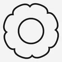 花黑花装饰图标_88ICON https://88icon.com 花 黑花 装饰 漂亮的花 花瓣 绿花 婴儿花 蓝色花 花轮廓1