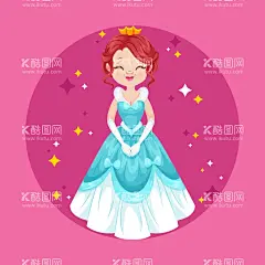 公主  - 源文件下载【酷图网】公主,童话,卡通,手绘,插图,卡通人物,童话人物,小公主