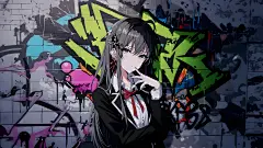 雪之下雪乃 涂鸦 暗黑动漫电脑壁纸
