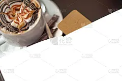 一杯咖啡和卡布奇诺空白信笺簿