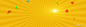 黄色背景banner