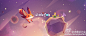 这是由多个艺术家联合的一个游戏项目，以小狐狸为主角，描述了一段寻找小王子的故事；小狐狸需要通过30个关口，经历冰峰以及火山等来找到王子。#求是爱设计# ​​​​