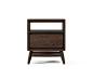 Twist SIDE / BEDSIDE TABLE W/ DRAWER by Karpenter | Night stands