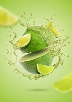 Fruits : Design for a juice menu.
