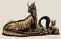 Banded Arassas, Lindsey Wakefield : The Banded Arassas or the Banded Tatzelwurm is a rare carnivore that lives in the forests and rocky outcrops close to mountains. It's reclusive by nature, and it has only been seen by adventurers who dared to explore su