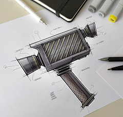 普象采集到工业设计——手绘