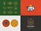 My Top Four From 2018! texas bbq hunting deer vintage lines texture badge top 4 identity branding logo