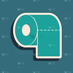 绿色,蓝色,分离着色,计算机图标,卫生纸,形状,圆形,纸,干净,柔和