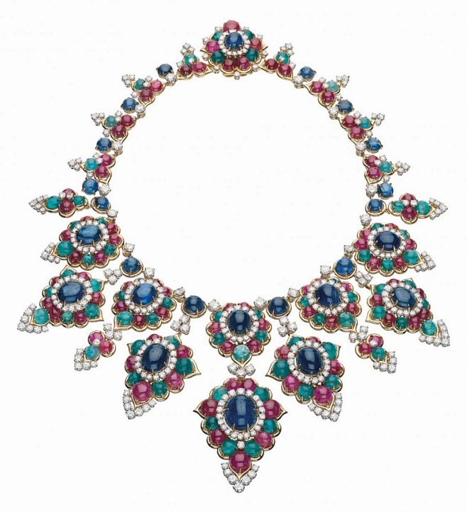 Bulgari 宝格丽 彩色宝石项链 1...