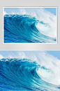 高清蓝色海浪图片
