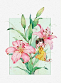 超赞的水彩花姑娘｜绘师：鱼小沫水彩 ​​​​