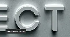 立体效果文字特效Psd Urban Office Text Effect 设计模板 