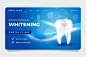 Realistic dental care landing page template Free Vector