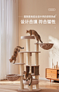 兽牌森林猫爬架超大型猫窝猫树一体稳固缅因布偶巨型猫架四季通用-tmall.com天猫