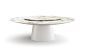 Ufo Marble - Emmemobili : UFO MARBLE Design Ferruccio Laviani Tavolo con piano in marmo con finitura lucida poliestere.Sottopiano completamente realizzato in legno multistrato sagomato; la base ha struttura interna in legno multistrato rivestito da un con