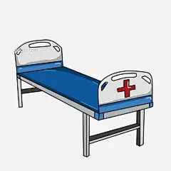 卡通蓝色医院病床图片大小2602x2602px 图片尺寸381.92 KB 来自PNG搜索网 pngss.com 免费免扣png素材下载！病人#床位#红十字#卡通担架#卡通手绘#医疗#医疗器材#医学#医院#用具#