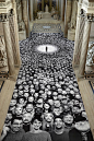 The Pantheon Floor and Dome, by French artist JR: 