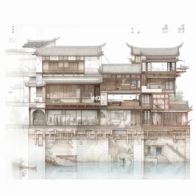 中式建筑设计，徽州