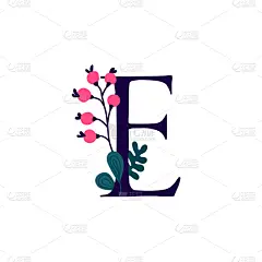 矢量,品牌名称,英文字母e,拉丁文,雕刻图像,华丽的,信函,印有花压字品牌,友谊