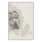 新中式客厅玄关装饰画山水石头中国风古典背景墙壁现代轻奢挂画-淘宝网