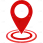 常规系列红色/黑色矢量定位图标通用元素素材