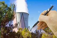 手绘地热能概念图