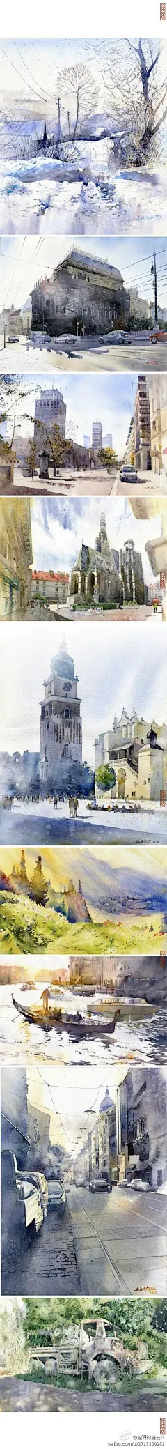 我刚刚在#堆糖网# 分享了一张图片:一位建筑师清澈的水彩画。来自作者：Grzegorz Wrï¿½bel via 插画绘画 求围观&gt;&gt; http://t.cn/zjT9ZtT （来自 @堆糖网 ）