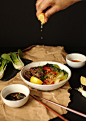 Thai Noodles food photography : Just a mock campaign I did to explore new styles.