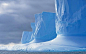 南極冰川一角