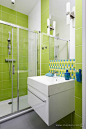 小户型色彩活力的卫生间装修效果图大全2012图片