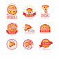 披萨logo标志矢量图素材