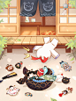 阴阳师周边超话 # 秘宝纸聊# ☆ 包裹里面有什么☆
哎呀！收整完毕，准备出门，秘宝却不小心在门口摔了一跤，包裹里的周边散落一地……除了已经露出来的周边，秘宝的包裹里面还可能有什么好东西呢？大人们来猜一猜吧~
秘宝将从评论区中抽两位大人，分别送上【茶话会主题茨球挂件-任选款】*1~ ​​​​