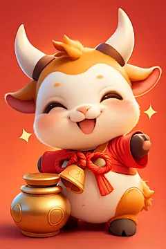 牛年牛形象立体动物形象