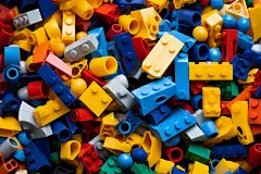 儿童益智颗粒积木零件