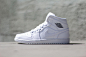 Image of Air Jordan 1 Mid White/White