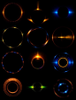 Experiments with optical flares (4) on Behance