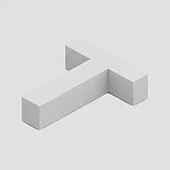 t字母三维立体设计