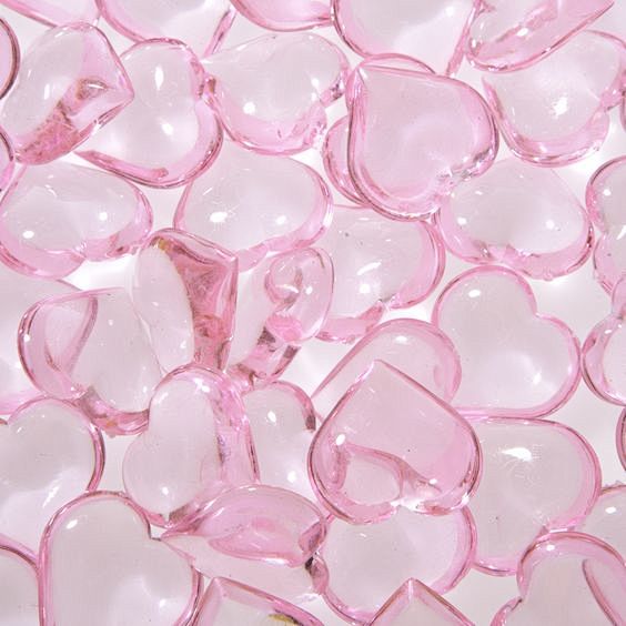 Pink Heart Gems: 