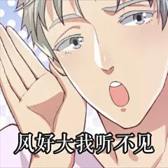 爱在西元前表情包 风太大我听不见