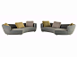 3 seater leather sofa DIGITAL By ROCHE BOBOIS : Download the catalogue and request prices of Digital By roche bobois, 3 seater leather sofa