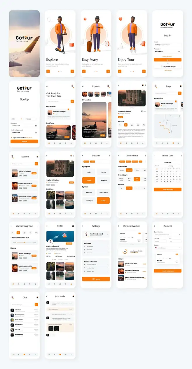UI设计app ui界面设计旅游app旅行app旅游圆角风旅行计划-花瓣网