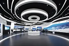 科学知识现代科技展厅摄影图