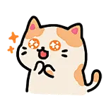 表情包崇拜猫咪可爱动态贴纸
