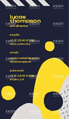 彩色撞色风名片  - 源文件下载【酷图网】彩色,撞色风,矢量,名片,模板,名片设计,个性名片,彩色名片