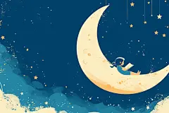 阅读绘本手绘配图