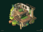 조각 on Twitter: "#pixelart #isometric #maplestory Henesys bowman instructional school… "