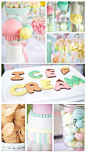 Ice Cream Shoppe Party via Karas Party Ideas | KarasPartyIdeas.com #ice #cream #shoppe #party #ideas #summer #cake