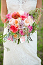 colorful wedding bouquet / southern posies: 